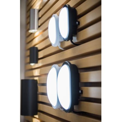 Osram - LED utomhusvägglampa BULKHEAD LED/6W/230V IP54 vit