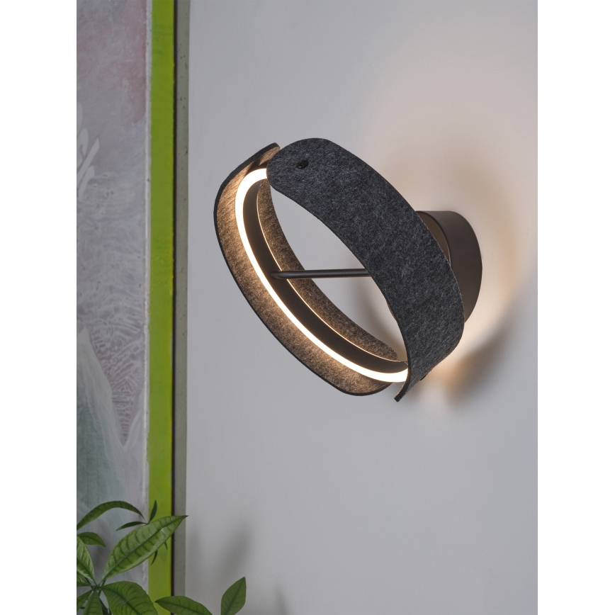 Osram - LED-väggarmatur DECOR CURVE LED/20W/230V grå