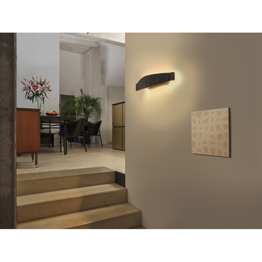 Osram - LED-väggarmatur DECOR FLAT LED/13W/230V grå