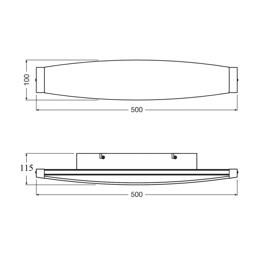Osram - LED-väggarmatur DECOR FLAT LED/13W/230V grå