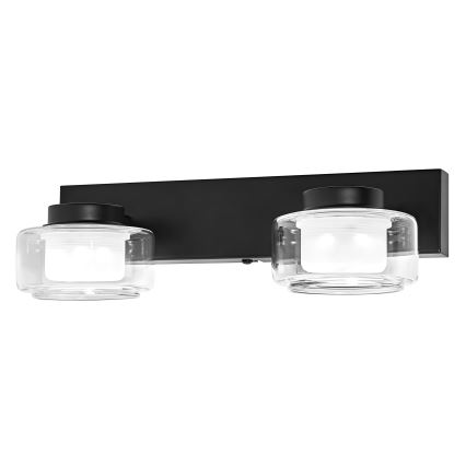 Osram - LED-badrumsvägglampa ORBIS FLAME 2xLED/5,5W/230V 3000/4000K IP44 svart
