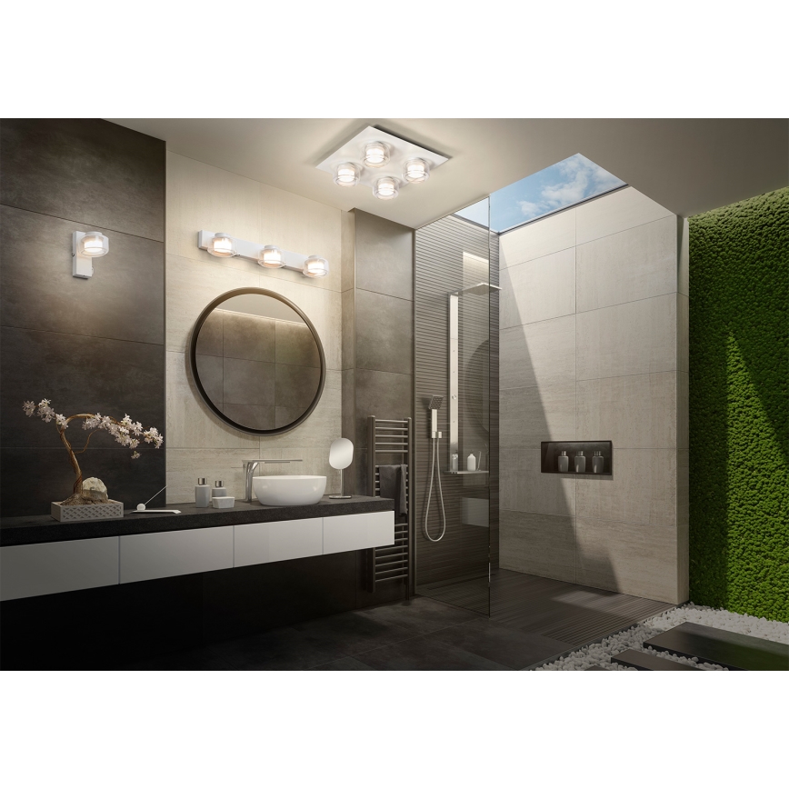 Osram - LED badrumsvägglampa ORBIS FLAME 3xLED/5,5W/230V 3000/4000K IP44 vit