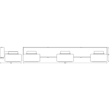 Osram - LED badrumsvägglampa ORBIS FLAME 3xLED/5,5W/230V 3000/4000K IP44 vit