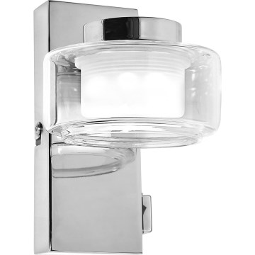Osram - LED-vägglampa för badrum ORBIS FLAME LED/5,5W/230V 3000/4000K IP44 blank krom