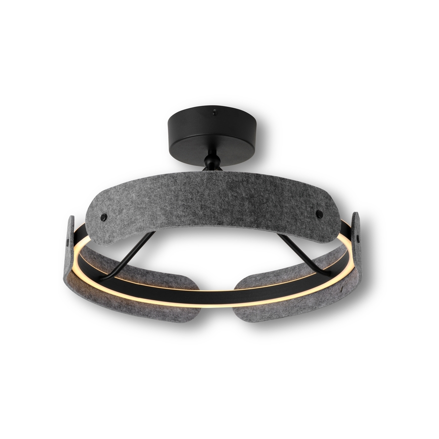 Osram - LED ytmonterad taklampa DECOR CURVE LED/33W/230V Ø 43 cm grå