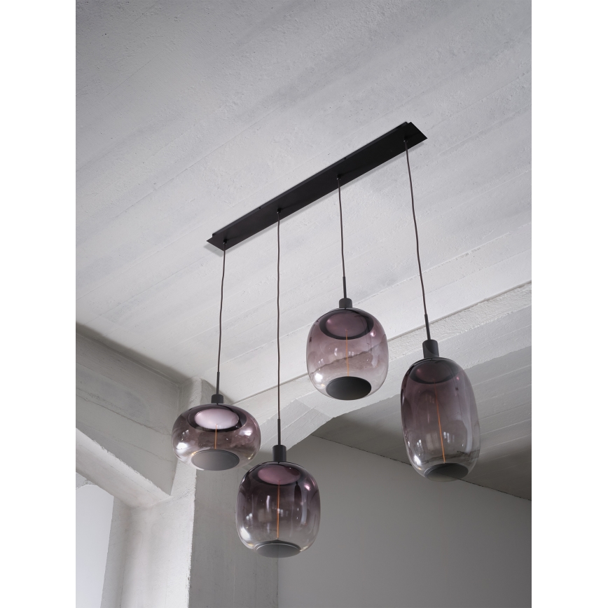 Osram - Nätkabel NEEDLE PENDANT 4xE27/25W/230V antracit
