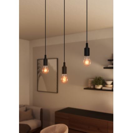 Osram - Nätkabel PENDULUM BELL 1xE27/15W/230V svart