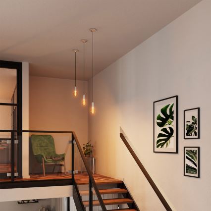 Osram - Pendelkabel PENDULUM ROUND 1xE27/15W/230V polerad krom