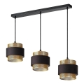 Osram - Pendellampa på kabel DECOR HORNET 3xE27/10W/230V svart/guld