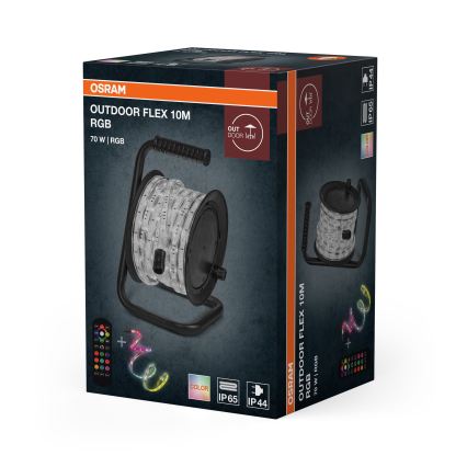 Osram - LED RGB dimmbar utomhus-LED-remsa FLEX 10m LED/70W/230V IP65 + fjärrkontroll