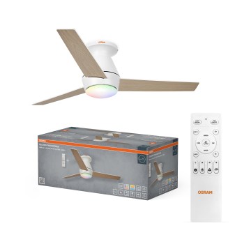 Osram - RGB-LED dimmbar takfläkt NORDES LED/18W/230V 3000-6500K + fjärrkontroll