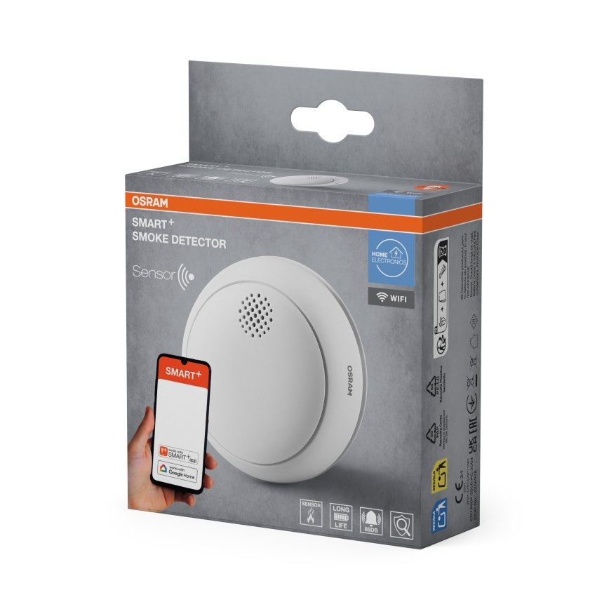 Osram - Rökdetektor SMART+ 3V Wi-Fi 1400 mAh