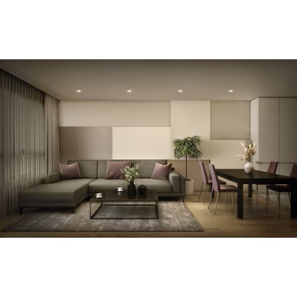 Osram - 3-pack dimbara LED-infällda spotlights SPOT LED/4,9W/230V 2700K Ø 8,7 cm vit