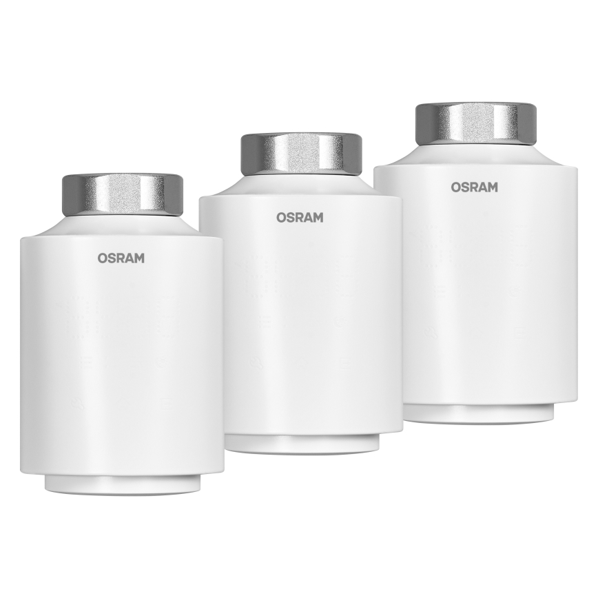 Osram - Set med 3 termostatiska ventilhuvuden SMART+ 3xAA Wi‑Fi