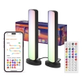 Osram - Set om 2 dimbara LED RGBW-bordslampor MOOD LIGHT LED/4W/230V 2700-6500K Wi-Fi + fjärrkontroll
