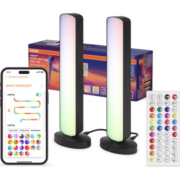 Osram - Set om 2 dimbara LED RGBW-bordslampor MOOD LIGHT LED/4W/230V 2700-6500K Wi-Fi + fjärrkontroll