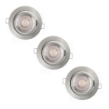 Osram - Set om 3 dimbara infällda LED-armaturer LED/4,9W/230V