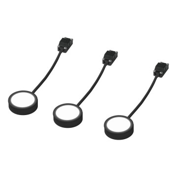 Osram - Set om 3 LED-underskåpsarmaturer UNDERCABINET, 3 W, 230 V, 3000 K, svart