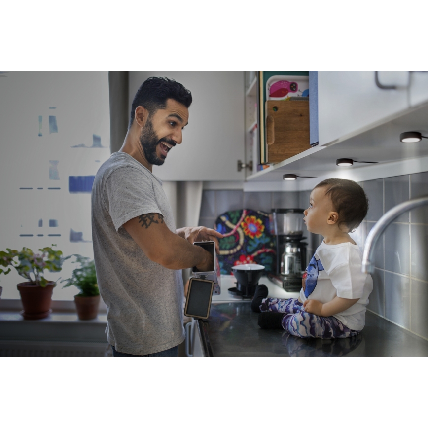 Osram - Set om 3 LED-underskåpsarmaturer UNDERCABINET, 3 W, 230 V, 3000 K, svart