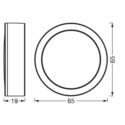 Osram - Set om 3 LED-underskåpsarmaturer UNDERCABINET, 3 W, 230 V, 3000 K, svart