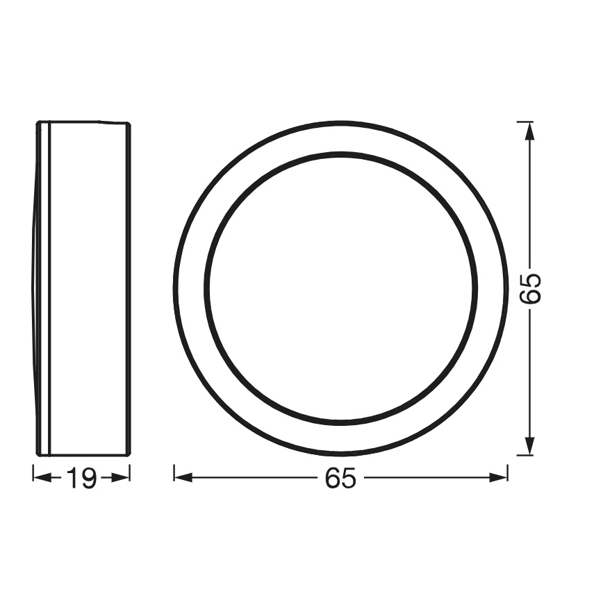 Osram - Set om 3 LED-underskåpsarmaturer UNDERCABINET, 3 W, 230 V, 3000 K, svart