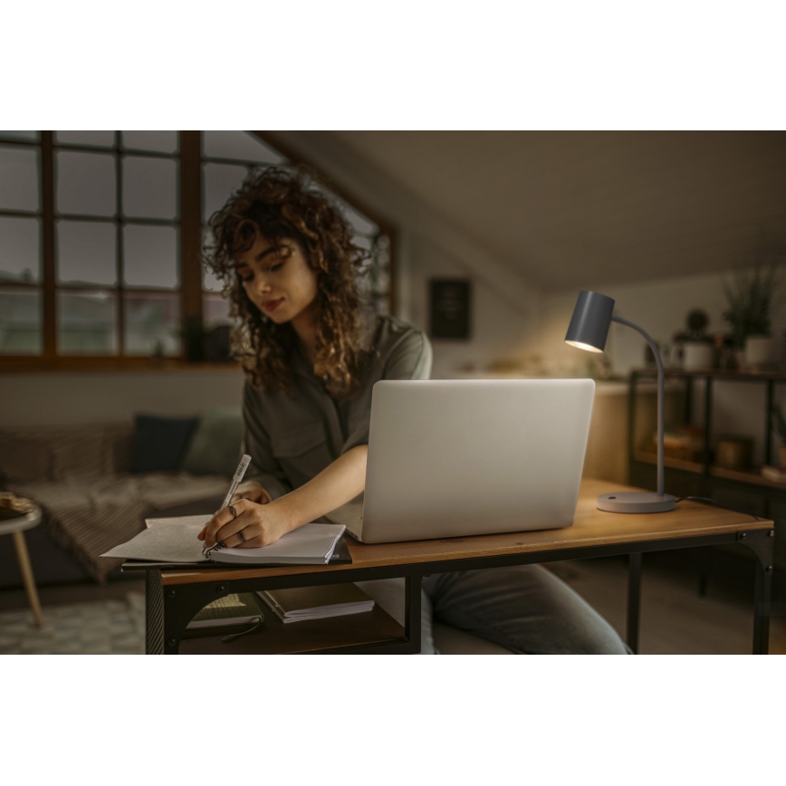 Osram - Skrivbordslampa DESK LINE 1xGU10/9W/230V grå
