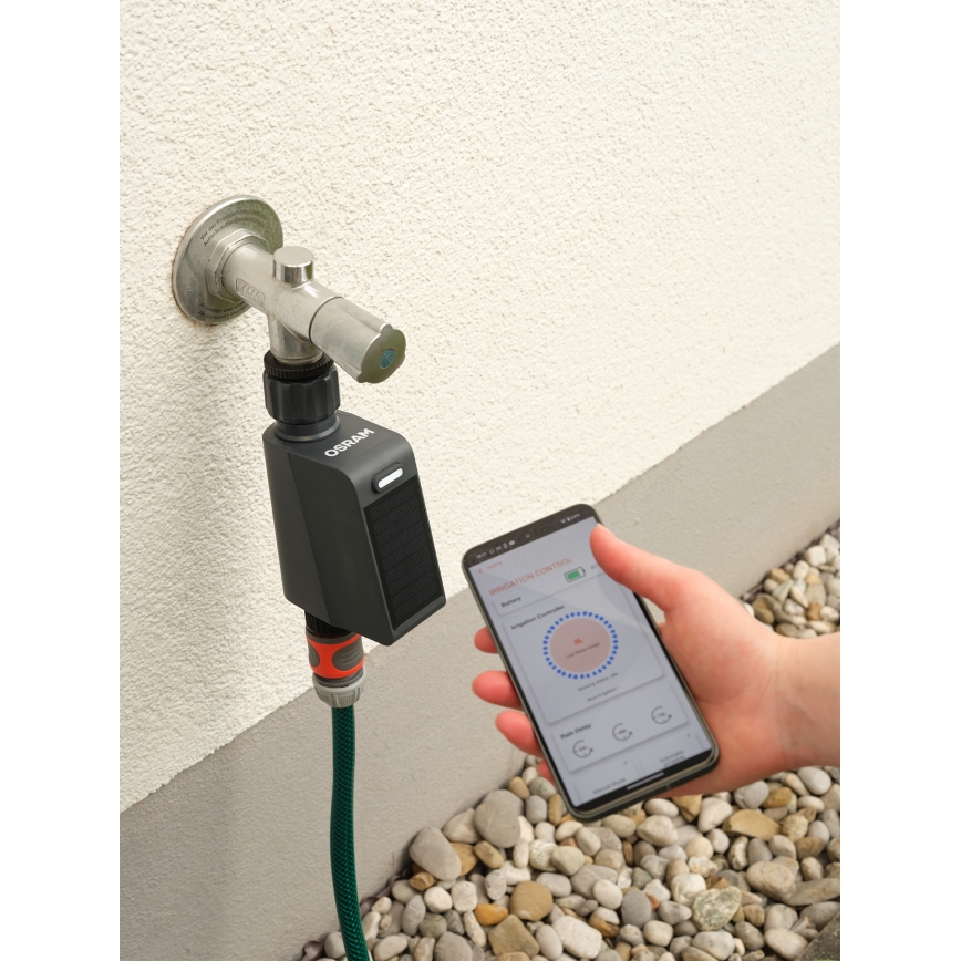 Osram - SMART+ bevattningsventil med solpanel, IP55, Wi-Fi