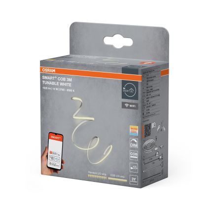 Osram - SMART+ COB dimbar LED-remsa 3 m, 14 W, 230 V, 2700-6500 K, Wi-Fi