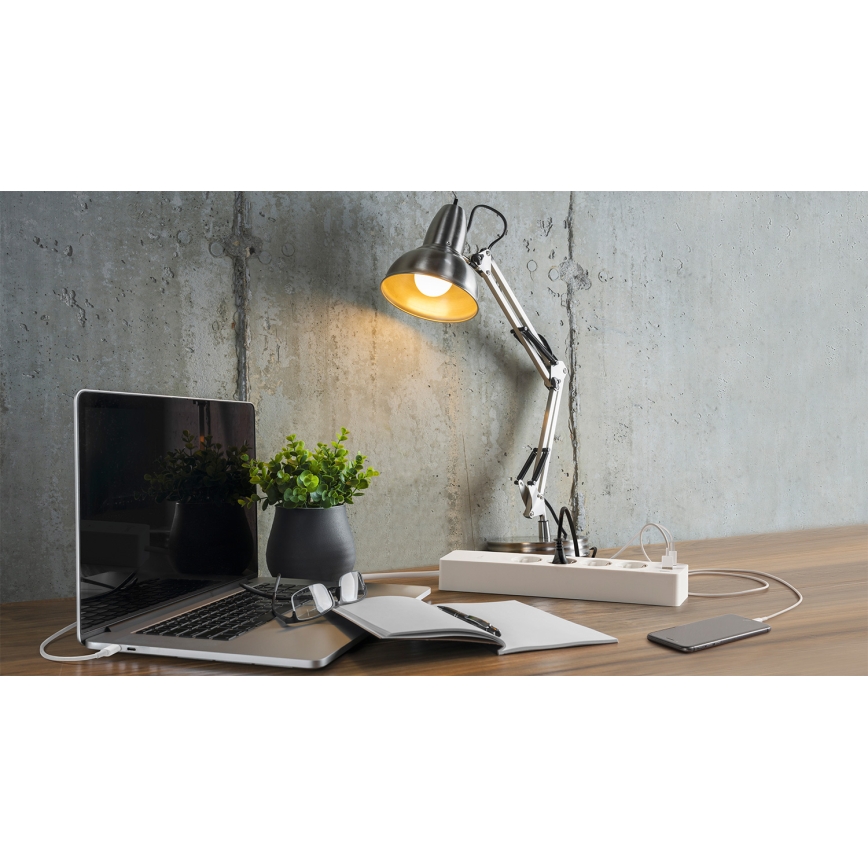 Osram - SMART+ förlängningskabel 4 uttag typ F + 2xUSB-A + 2xUSB-C Wi-Fi