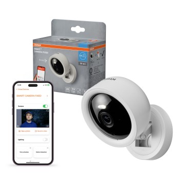 Osram - Smart inomhuskamera med inbyggd sensor 2K SMART+ 230V Wi-Fi