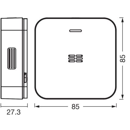 Osram - SMART+ kolmonoxidvarnare 2xAA Wi-Fi