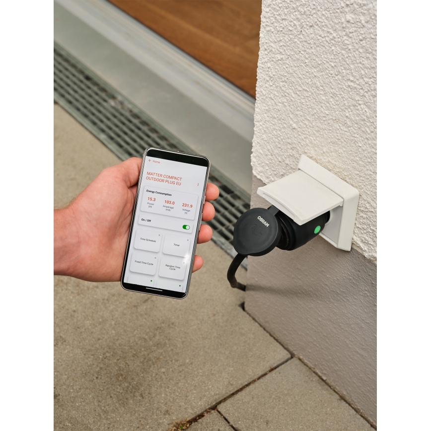 Osram - Smart utomhusuttag SMART+ SCHUKO 3680W/230V/16A IP44
