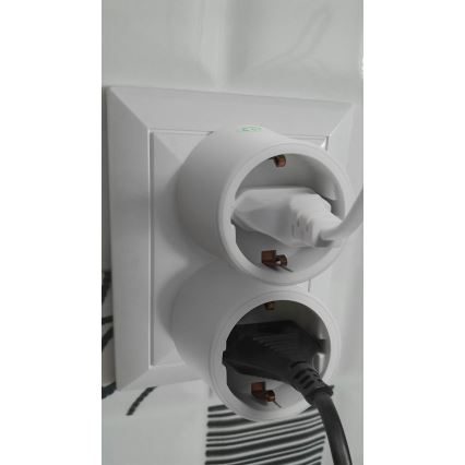 Osram - Smart uttag SMART+ MATTER SCHUKO 2300W/230V/10A Wi-Fi vit