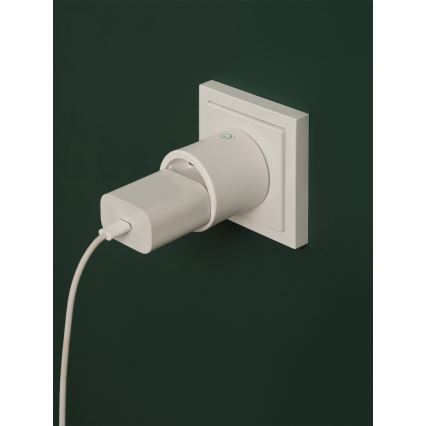 Osram - Smart uttag SMART+ MATTER SCHUKO 2300W/230V/10A Wi-Fi vit