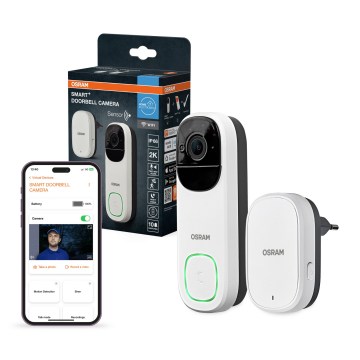 Osram - Smart videodörrklocka med 2K-sensor SMART+ 230V IP66 Wi-Fi