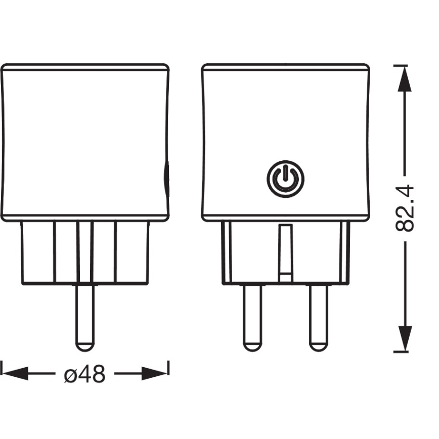 Osram - Smartuttag SMART+ SCHUKO 2300W/230V/10A svart