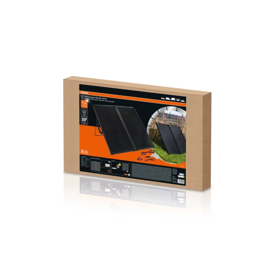 Osram - Solpanel för fristående batteriladdning BATTERY CHARGE SOLAR 100W IP65
