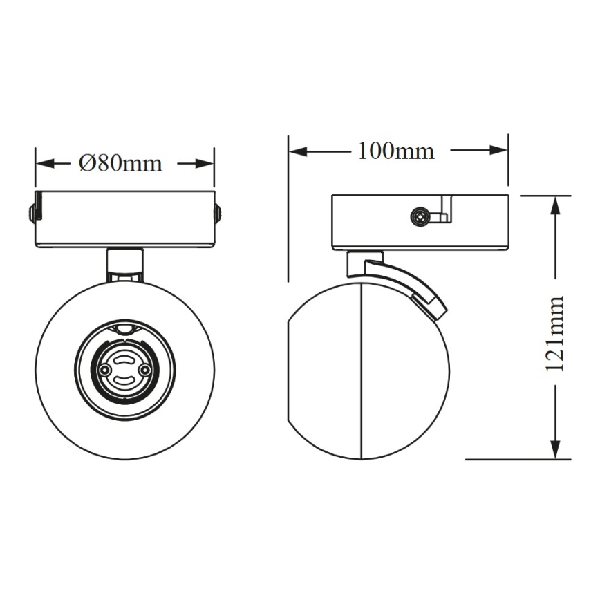 Osram - Spotarmatur SPOT SPHERAL 1xGU10/6W/230V vit
