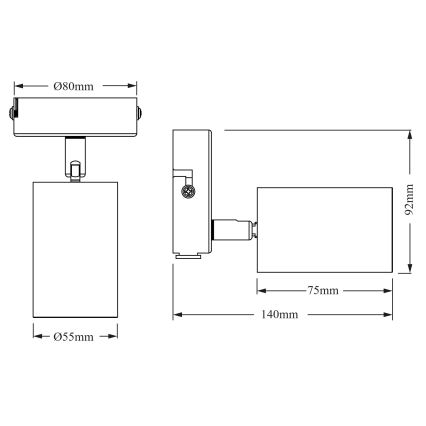 Osram - Spotlampa ELEMENTAL 1xGU10/6W/230V