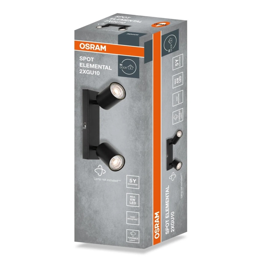 Osram - Spotlampa ELEMENTAL 2xGU10/6W/230V