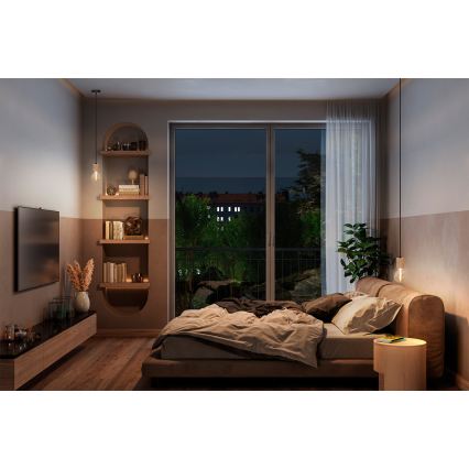 Osram - Strömkabel PENDULUM CYLINDER 1xE27/15W/230V trä