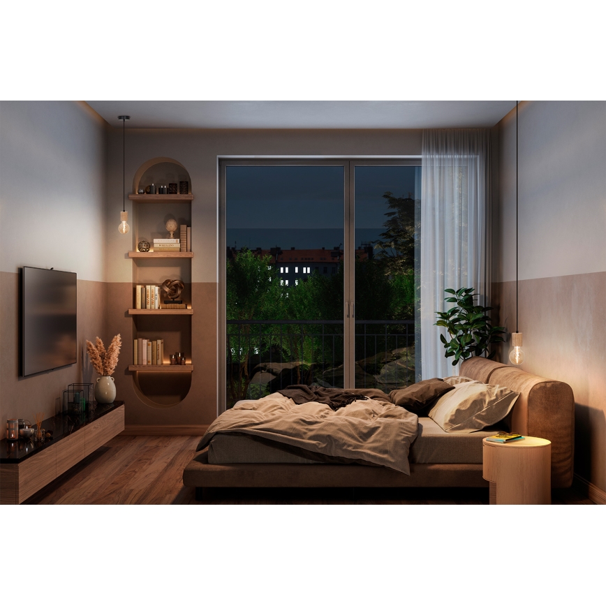 Osram - Strömkabel PENDULUM CYLINDER 1xE27/15W/230V trä