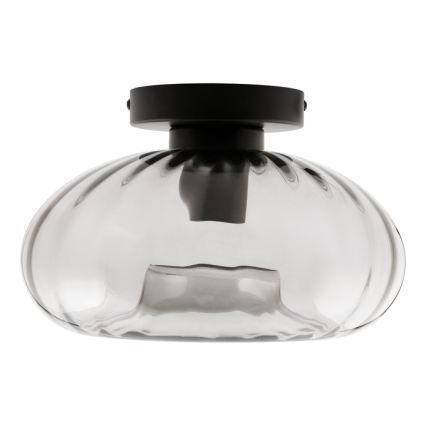 Osram - Taklampa DECOR SMOKE 1xE27/12W/230V Ø 28 cm svart/rökgrå