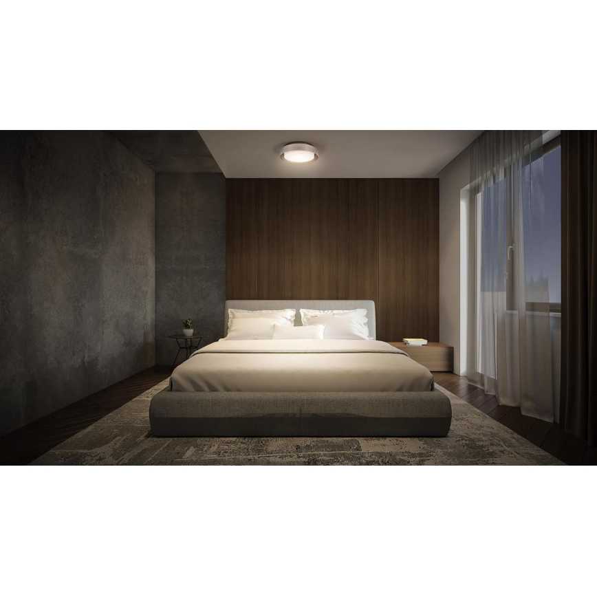 Osram - Taklampa ORBIS MADRID 2xE27/10W/230V Ø 29 cm matt krom