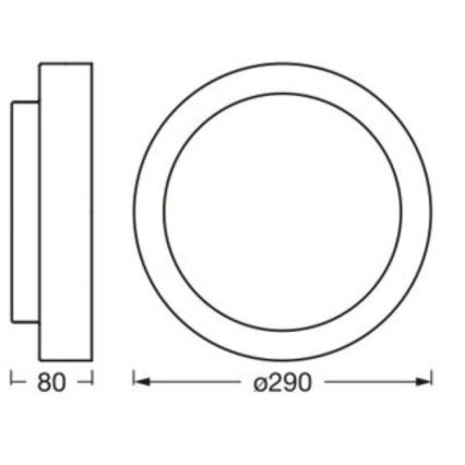 Osram - Taklampa ORBIS MADRID 2xE27/10W/230V Ø 29 cm vit