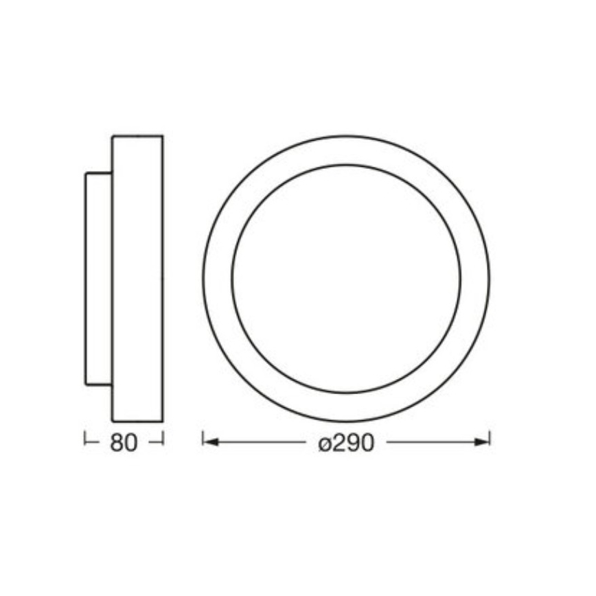 Osram - Taklampa ORBIS MADRID 2xE27/10W/230V Ø 29 cm vit