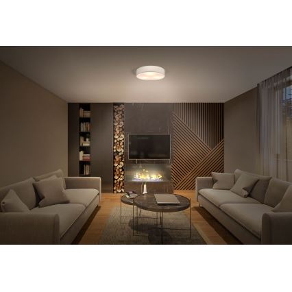 Osram - Taklampa ORBIS PARIS 1xE27/25W/230V Ø 30 cm, krämfärgad