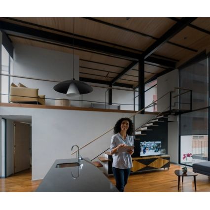 Osram - Taklampa på sladd DECOR FLYING MUSHROOM 1xE27/25W/230V Ø 50 cm svart