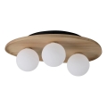 Osram - Taklampa WOOD NEST 3xG9/5W/230V gummiträ
