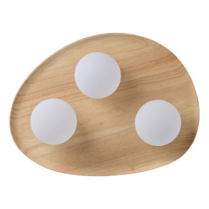 Osram - Taklampa WOOD NEST 3xG9/5W/230V gummiträ